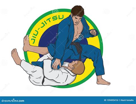 caricatures brazilian jiu jitsu history